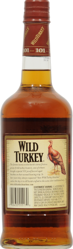 Wild Turkey 101 Kentucky Straight Bourbon Whiskey Perspective: back