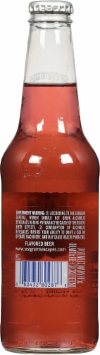 Seagram's Escapes Black Cherry Fizz Cooler Single Bottle Perspective: back