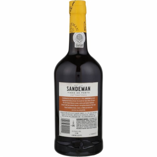 Sandeman Fine Tawny Port Red Wine Perspective: back