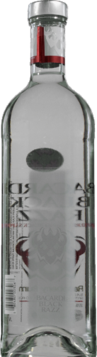 Bacardi Black Razz Raspberry Dark Rum Perspective: back