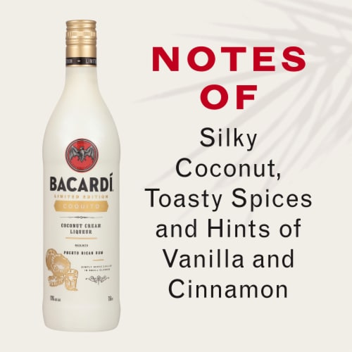 BACARDÍ® Coquito Coconut Cream Liqueur, Gluten Free Perspective: back