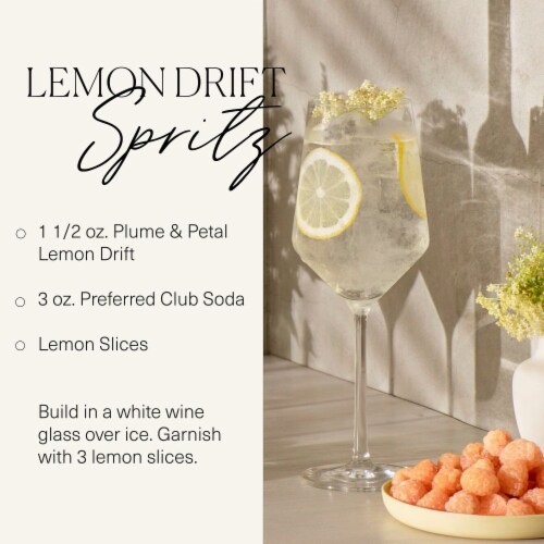 Plume & Petal Lemon Drift Vodka Perspective: back