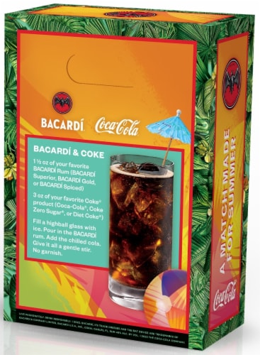 BACARDI Superior White Rum and Coke Zero Value Pack Perspective: back