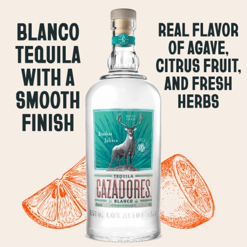 Cazadores Blanco Tequila Perspective: back