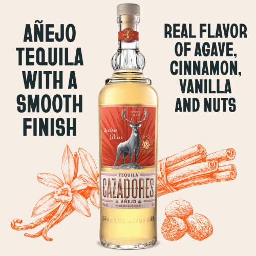 Cazadores Anejo Tequila Perspective: back
