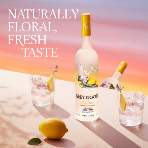 Grey Goose Le Citron Vodka Perspective: back