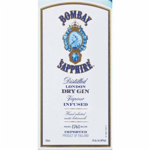 Bombay Sapphire London Dry Gin Perspective: back