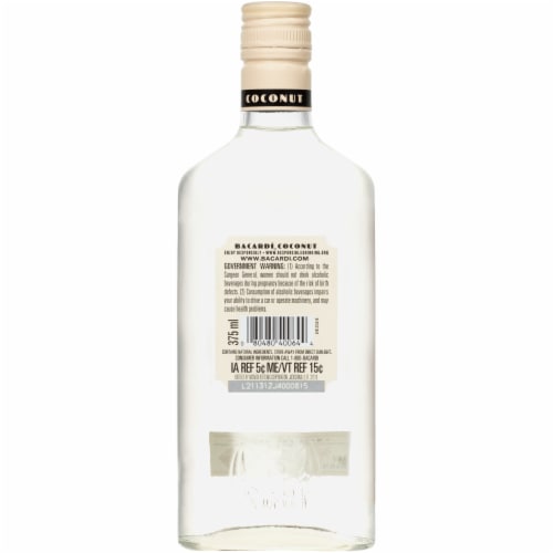 Bacardi Coconut Rum Perspective: back