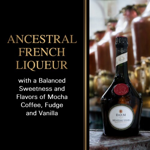 BÉNÉDICTINE® D.O.M. French Liqueur Perspective: back