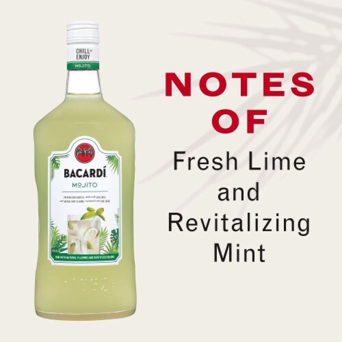 Bacardi Mojito Premium Rum Cocktail Perspective: back
