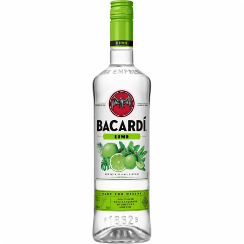 Bacardi Lime Flavored Rum Perspective: back
