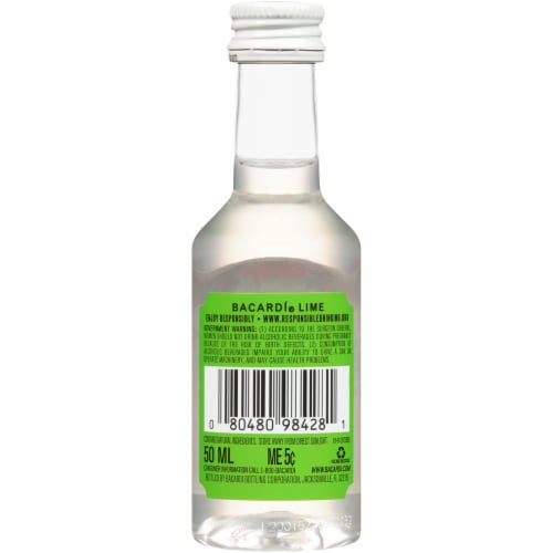 Bacardi Lime Rum Perspective: back