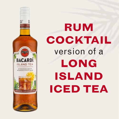 Bacardi Island Tea Premium Rum Cocktail Perspective: back