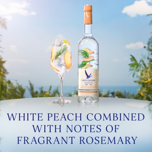 Grey Goose White Peach & Rosemary Vodka Perspective: back
