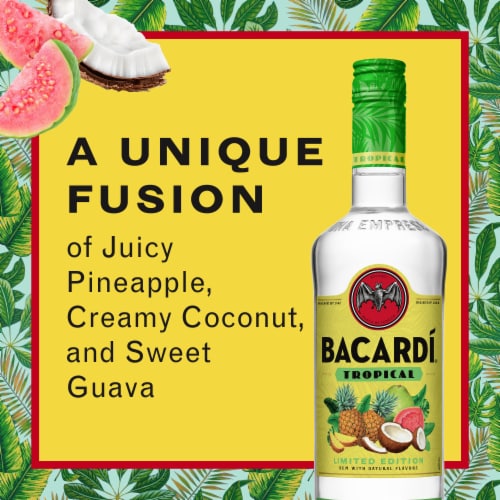 Bacardi Limited Edition Tropical Flavored Rum Perspective: back