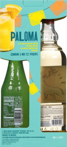 Cazadores Two Mexican Favorites One Perfect Paloma Tequila and Jarrito Perspective: back