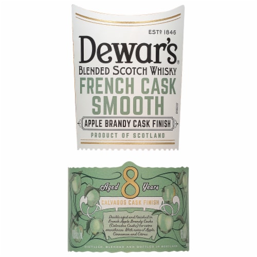 Dewar's French Cask Smooth Apple Brandy Finish Blended Scotch Perspective: back