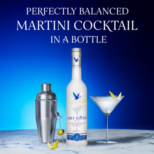 GREY GOOSE® Classic Martini Cocktail Ready to Serve Perspective: back
