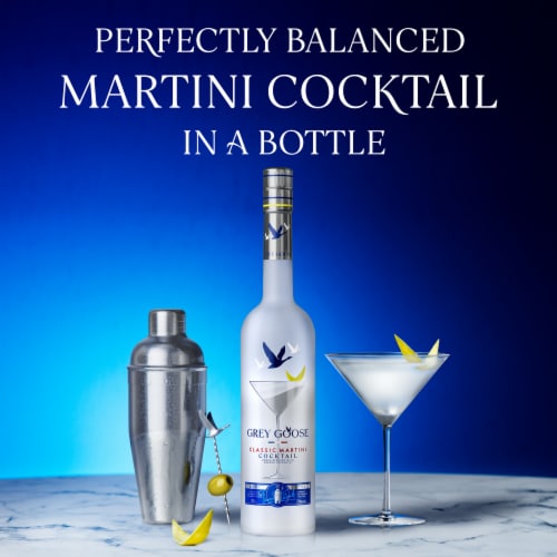 GREY GOOSE® Classic Martini Cocktail Ready to Serve Perspective: back