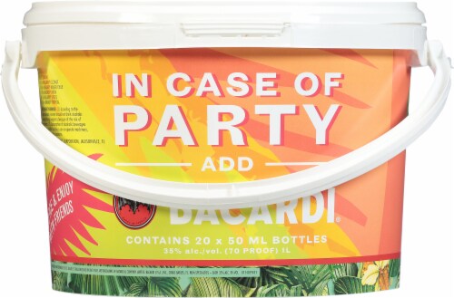 Bacardi® Variety Party Bucket Perspective: back