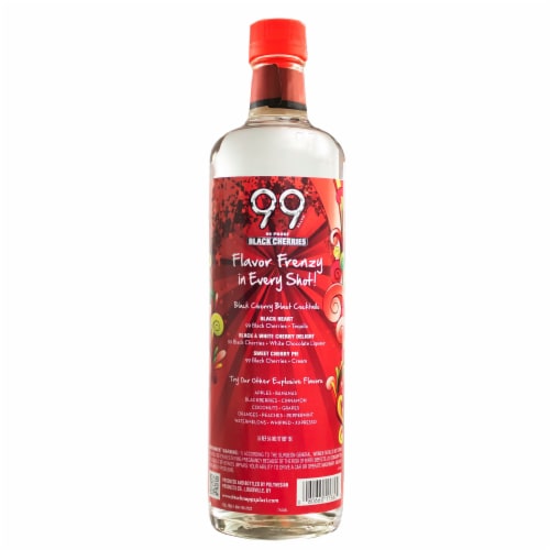 99 Brand Black Cherries Liqueur Perspective: back