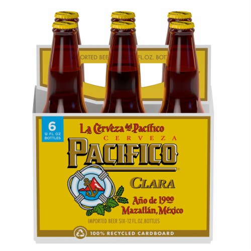 Pacifico Clara Mexican Lager Import Beer Perspective: back
