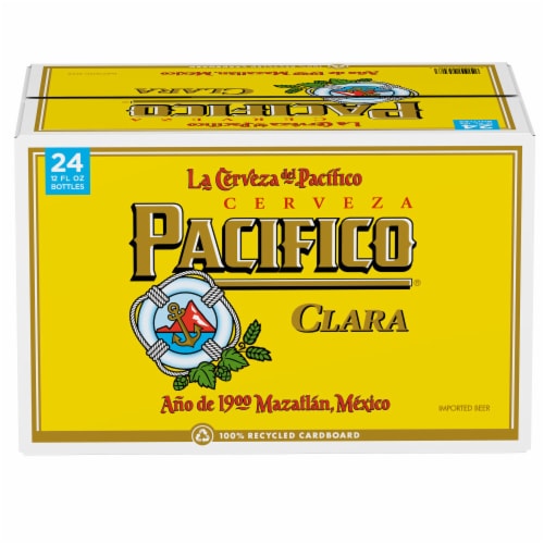 Pacifico Clara Lager Mexican Beer Perspective: back