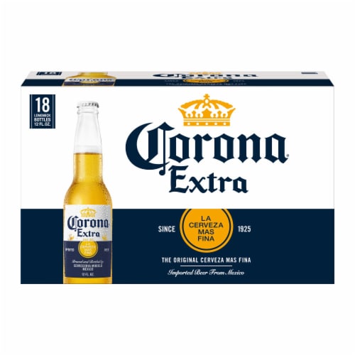 Corona Extra Mexican Lager Import Beer Perspective: back