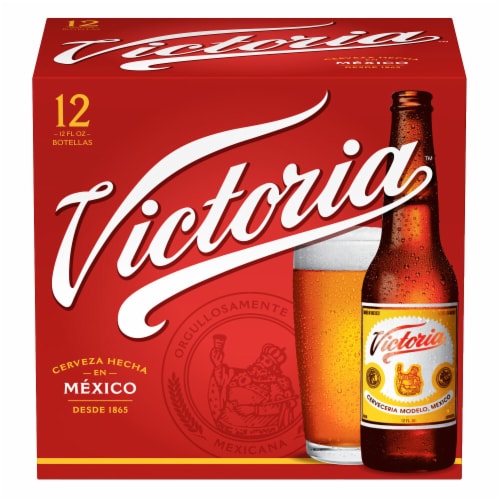 Victoria Amber Lager Mexican Beer Perspective: back