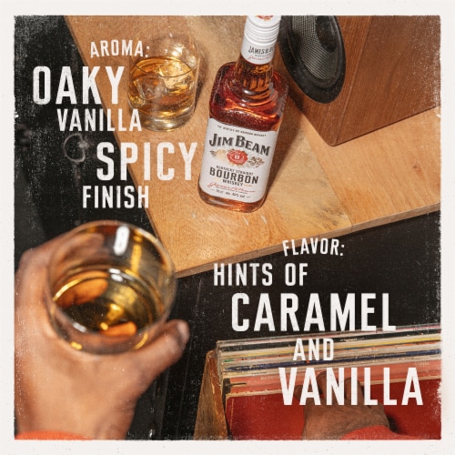 Jim Beam Bourbon Whiskey Perspective: back