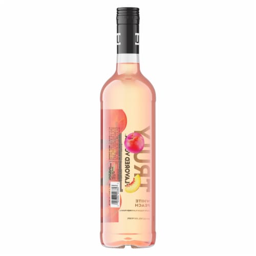 Truly White Peach Flavored Vodka Perspective: back