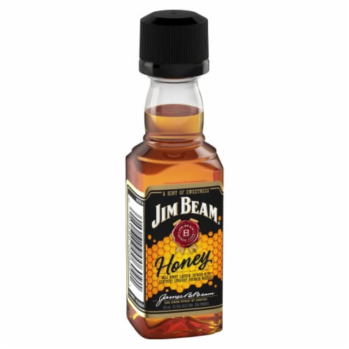 Jim Beam Honey Liqueur with Kentucky Straight Bourbon Whiskey Perspective: back