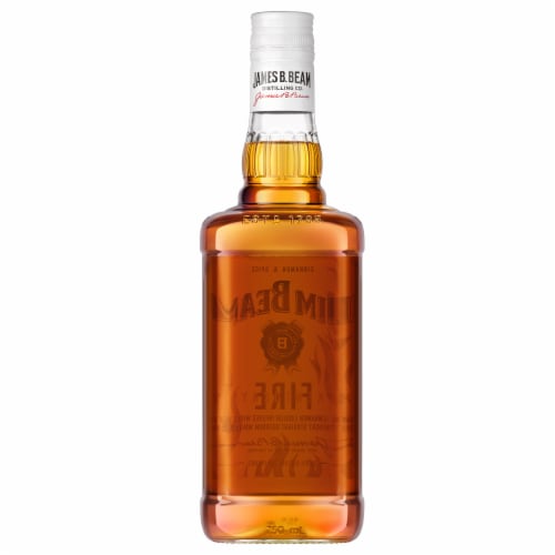 Jim Beam Kentucky Fire Bourbon Whiskey Perspective: back