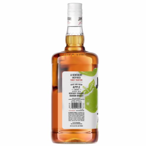 Jim Beam Apple Bourbon Whiskey Perspective: back