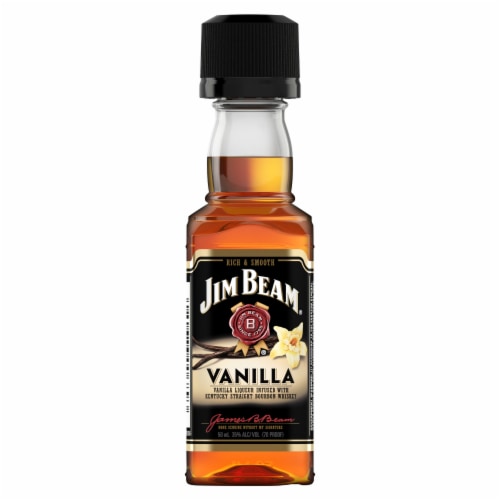 Jim Beam Vanilla Liqueur with Kentucky Straight Bourbon Whiskey Perspective: back
