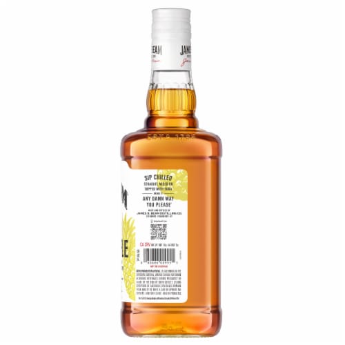 Jim Beam Pineapple Bourbon Whiskey Perspective: back