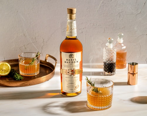 Basil Hayden Kentucky Straight Bourbon Whiskey Perspective: back