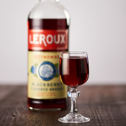 Leroux Polish Style Blackberry Grape Brandy Perspective: back