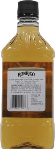 Ronrico Gold Dark Rum Perspective: back