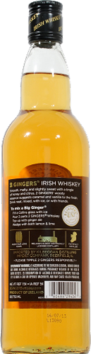2 Gingers® Blended Irish Whiskey Perspective: back