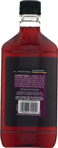 DeKuyper Blackberry Flavored Brandy Perspective: back