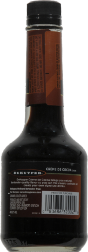 DeKuyper Crème De Cocoa Dark Liqueur Perspective: back