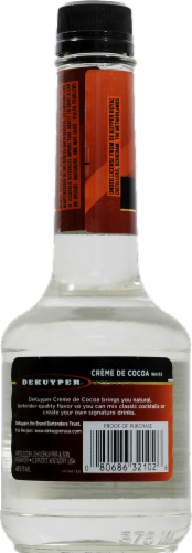DeKuyper Crème De Cocoa White Liqueur Perspective: back