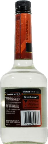 DeKuyper Crème De Cocoa White Liqueur Perspective: back