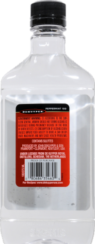 DeKuyper Peppermint Schnapps Liqueur 100 Proof Perspective: back
