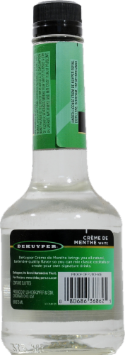 DeKuyper Crème De Menthe White Liqueur Perspective: back
