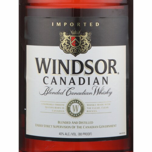 Windsor Canadian Aged 3 Years Blended Whisky Perspective: back
