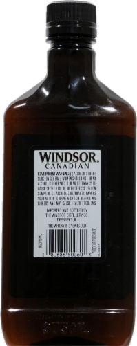 Windsor Canadian Blended Canadian Whisky Perspective: back