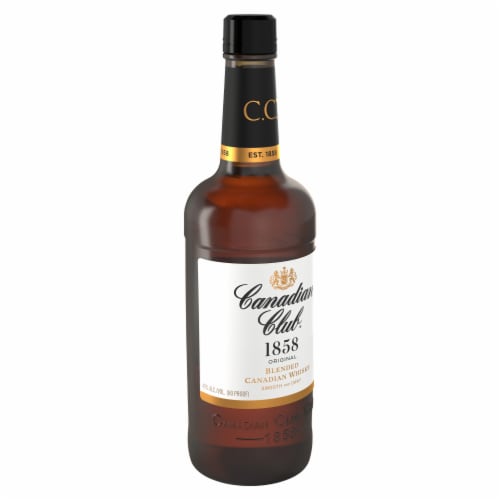 Canadian Club 1858 Original Blended Canadian Whisky Perspective: back