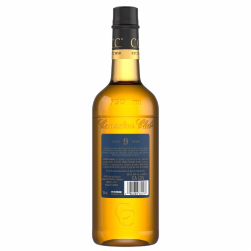 Canadian Club Reserve 9 Year Old Blended Canadian Whisky 750 ml Perspective: back
